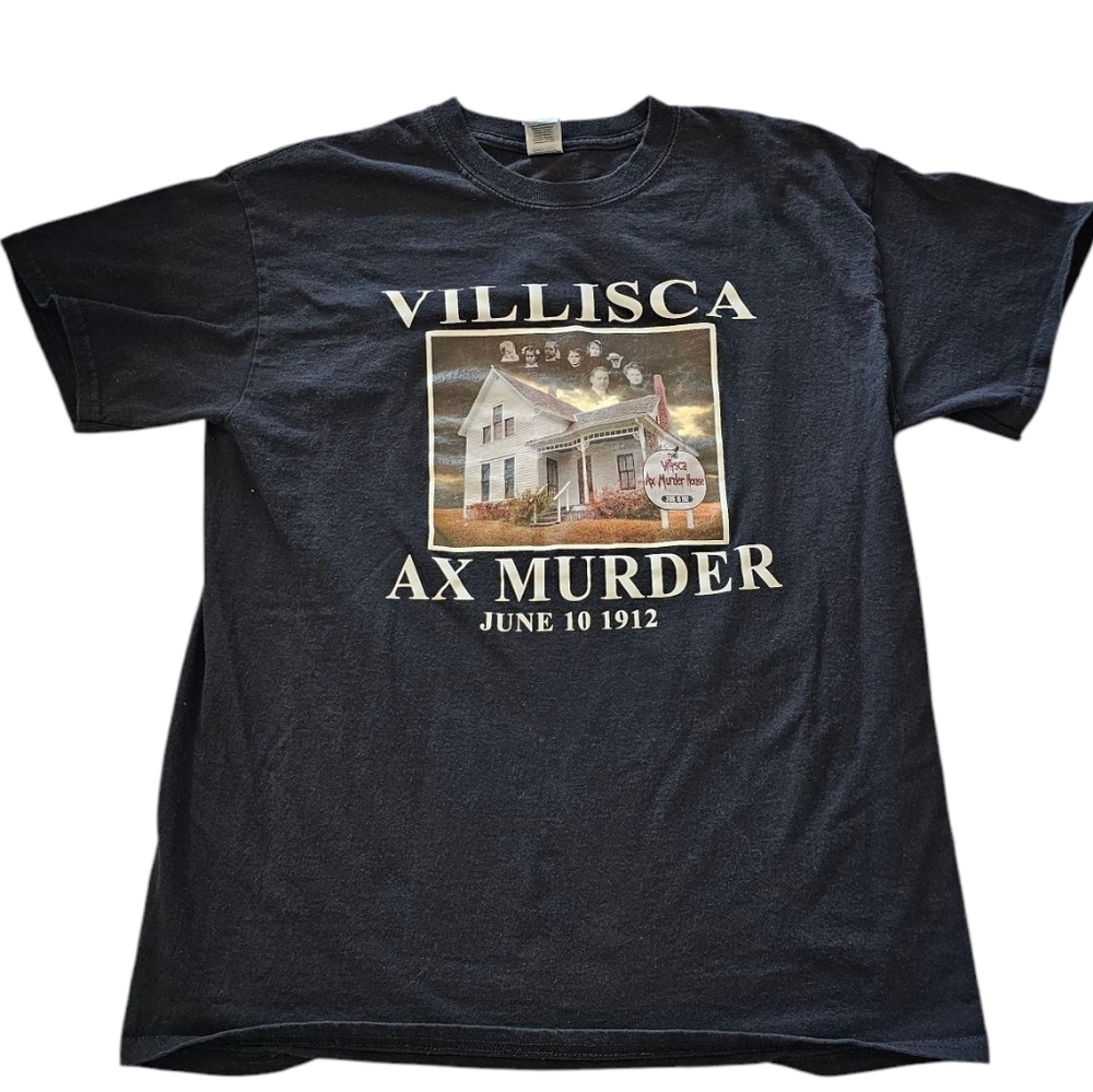 Villisca Ax Murder House I Sirvived Graphic Souvenir T-Shirt M